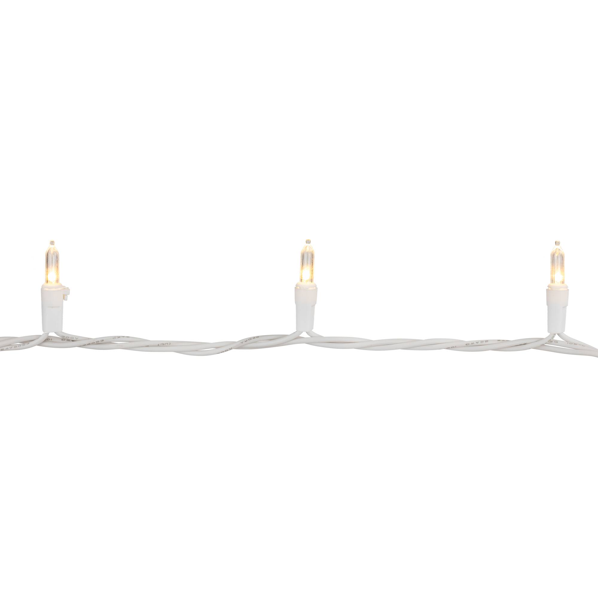 100ct. LED Mini Christmas Lights With White Wire